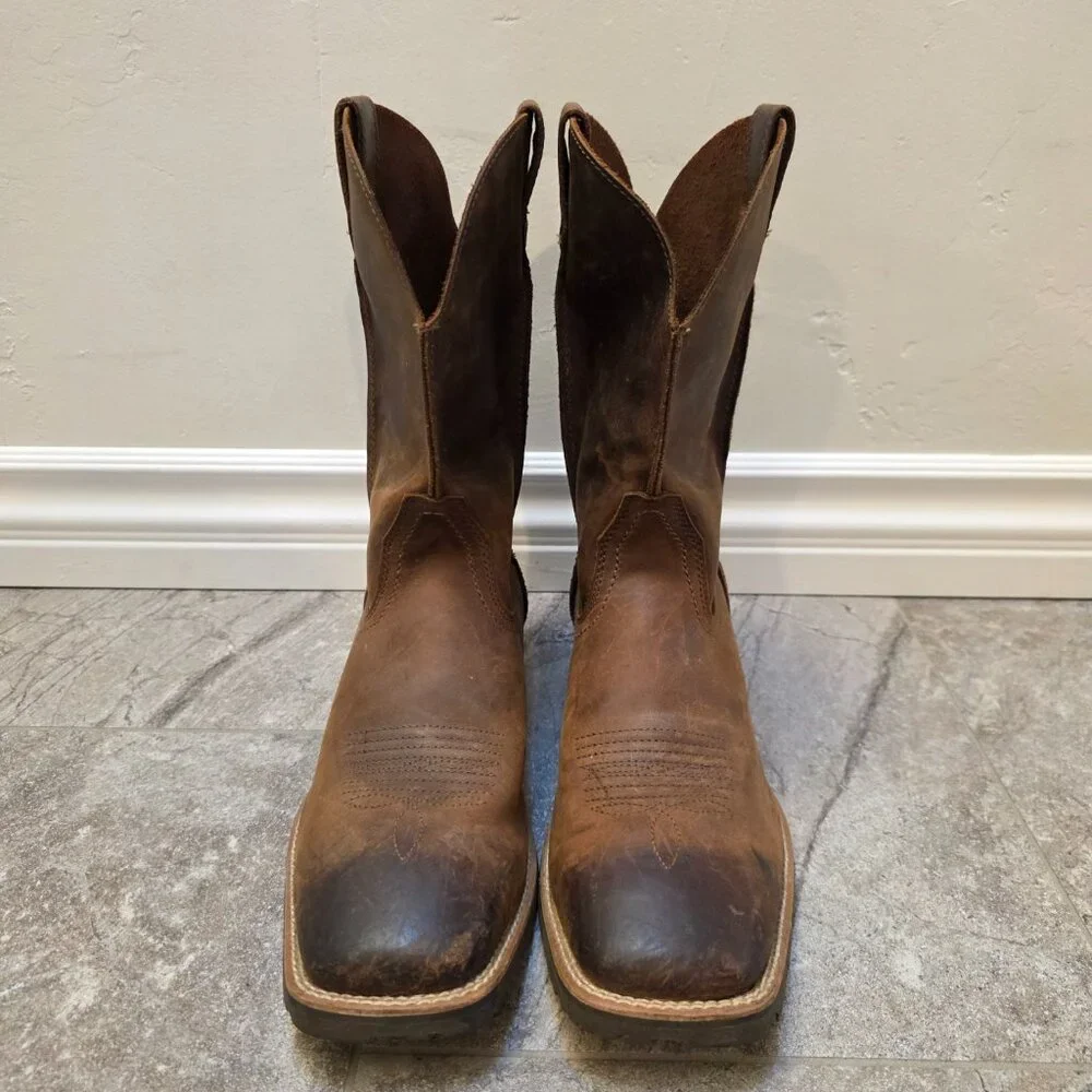 Ariat Rambler Western Leather Boots Men Size 12D